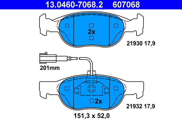 Remblokset ATE 13.0460-7068.2