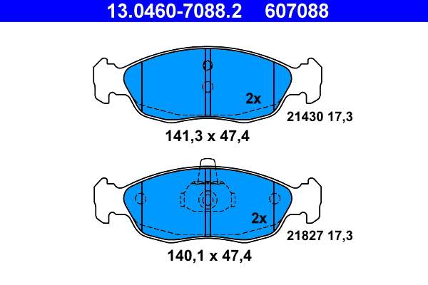 ATE Remblokset 13.0460-7088.2