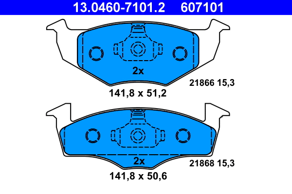 ATE Remblokset 13.0460-7101.2