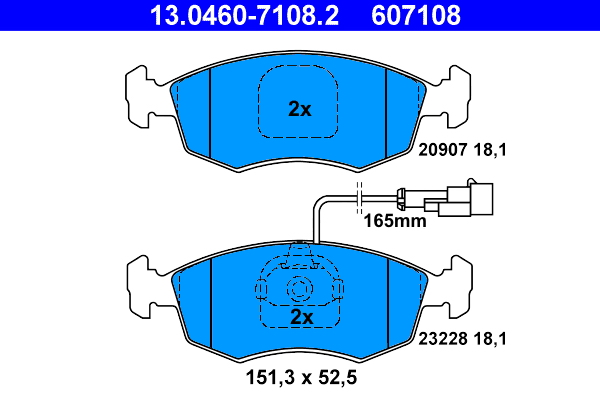 ATE Remblokset 13.0460-7108.2