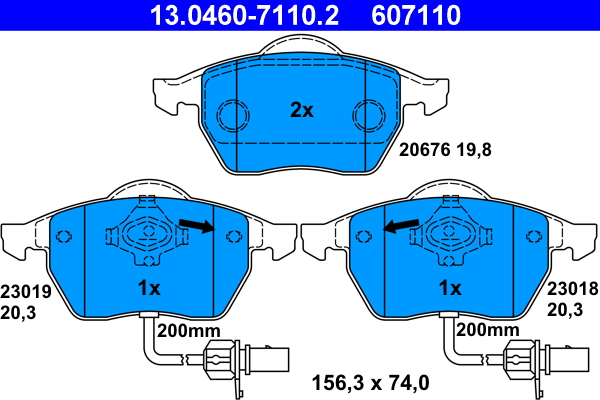 ATE Remblokset 13.0460-7110.2