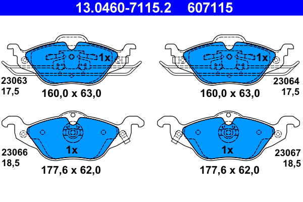 ATE Remblokset 13.0460-7115.2