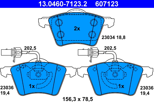 ATE Remblokset 13.0460-7123.2