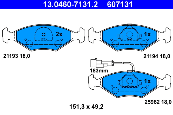 Remblokset ATE 13.0460-7131.2