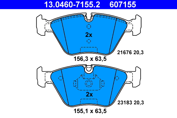 ATE Remblokset 13.0460-7155.2