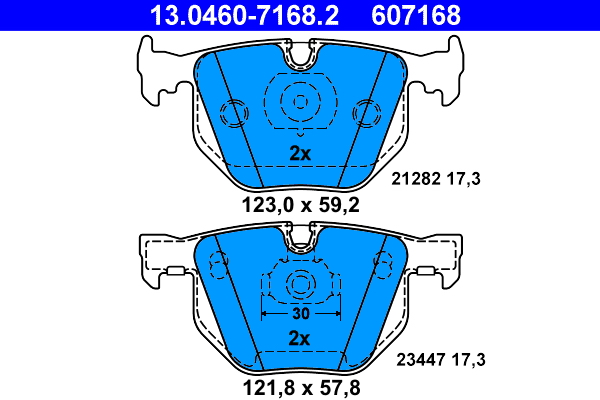 ATE Remblokset 13.0460-7168.2