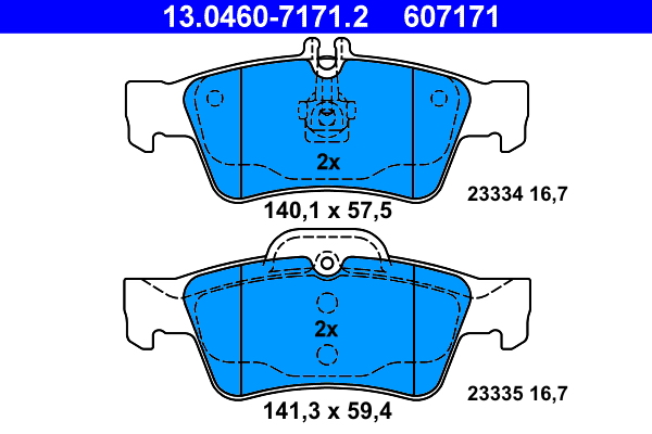 Remblokset ATE 13.0460-7171.2