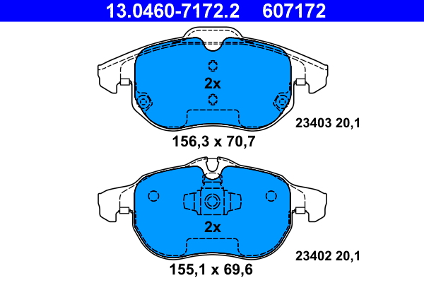 ATE Remblokset 13.0460-7172.2