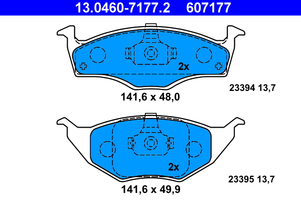 ATE Remblokset 13.0460-7177.2