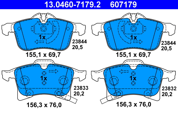 Remblokset ATE 13.0460-7179.2