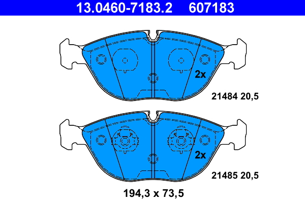 ATE Remblokset 13.0460-7183.2