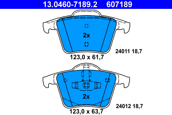 ATE Remblokset 13.0460-7189.2