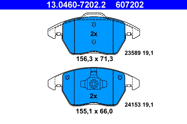 ATE Remblokset 13.0460-7202.2