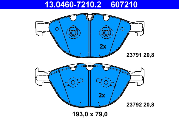 ATE Remblokset 13.0460-7210.2