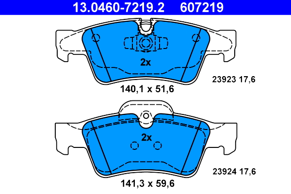 Remblokset ATE 13.0460-7219.2