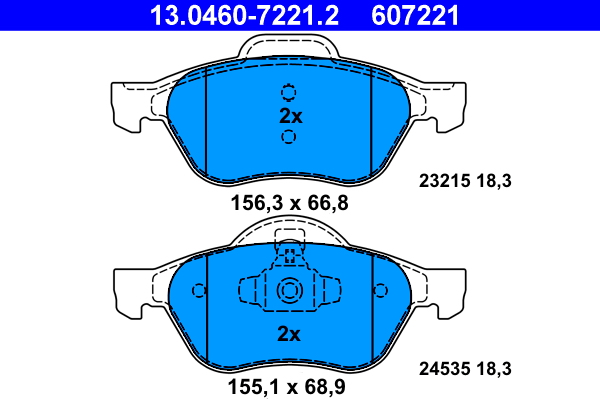 ATE Remblokset 13.0460-7221.2