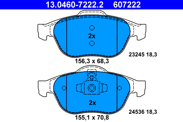 Remblokset ATE 13.0460-7222.2