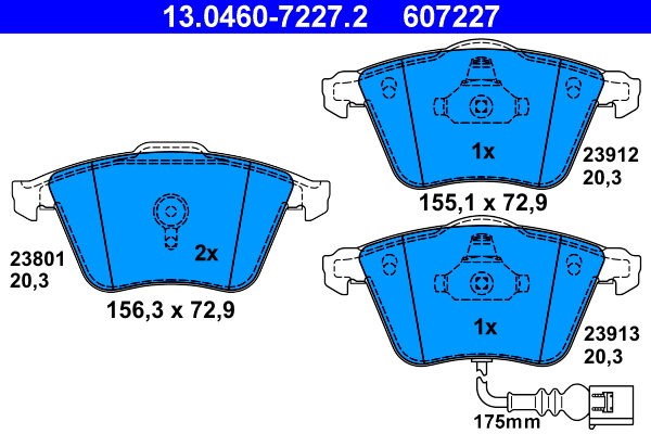 ATE Remblokset 13.0460-7227.2