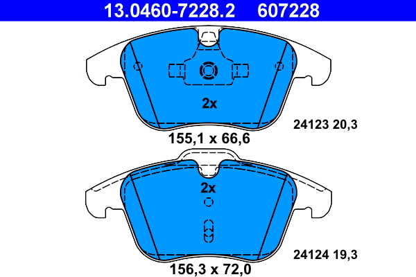 ATE Remblokset 13.0460-7228.2