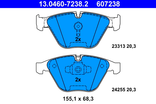 ATE Remblokset 13.0460-7238.2