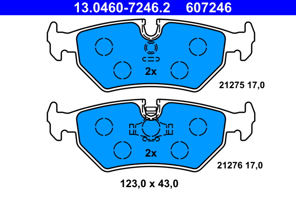 Remblokset ATE 13.0460-7246.2