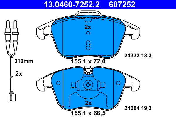 ATE Remblokset 13.0460-7252.2