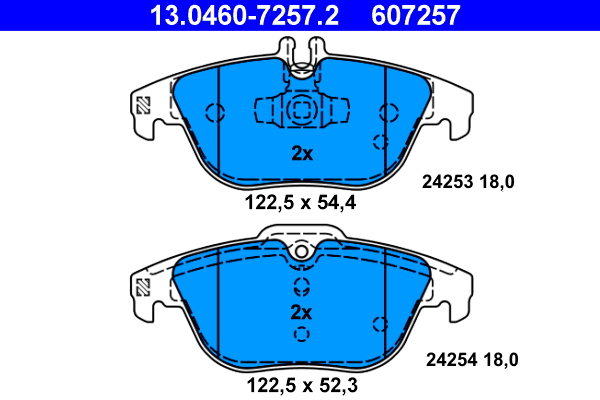 ATE Remblokset 13.0460-7257.2