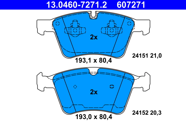 ATE Remblokset 13.0460-7271.2