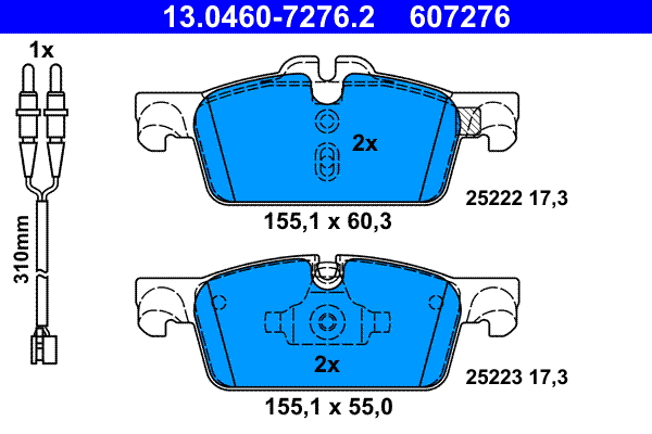 ATE Remblokset 13.0460-7276.2