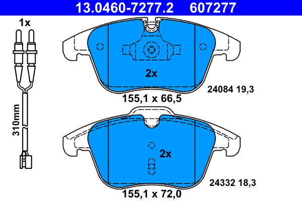 ATE Remblokset 13.0460-7277.2