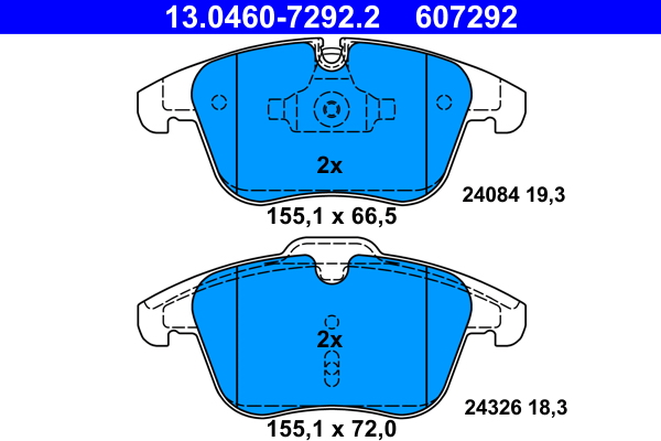 ATE Remblokset 13.0460-7292.2