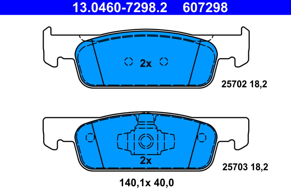 ATE Remblokset 13.0460-7298.2