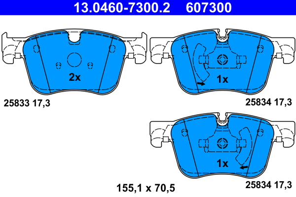 ATE Remblokset 13.0460-7300.2