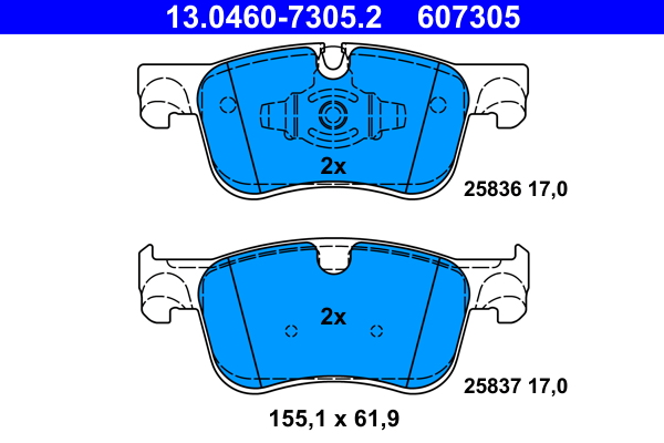 ATE Remblokset 13.0460-7305.2