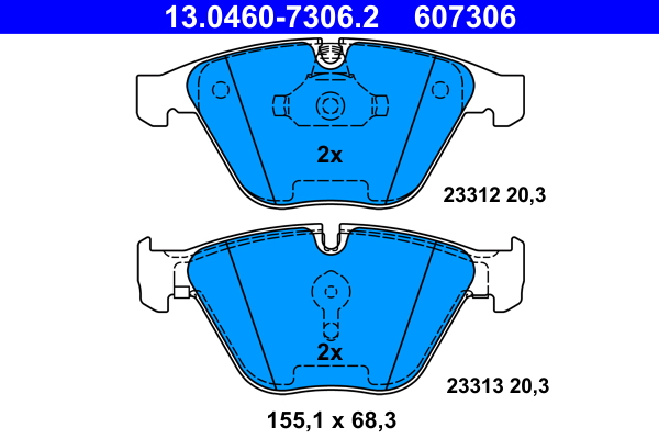 Remblokset ATE 13.0460-7306.2