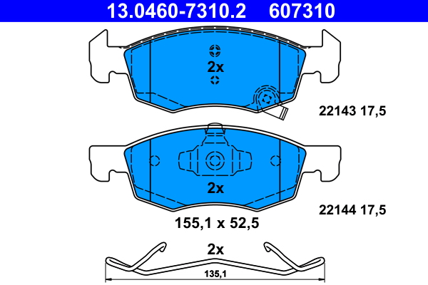 Remblokset ATE 13.0460-7310.2