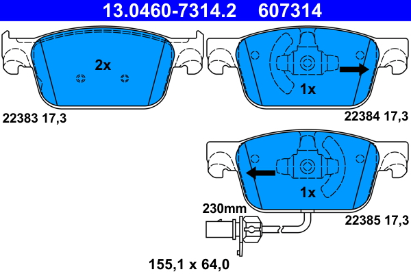 ATE Remblokset 13.0460-7314.2