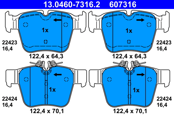 ATE Remblokset 13.0460-7316.2