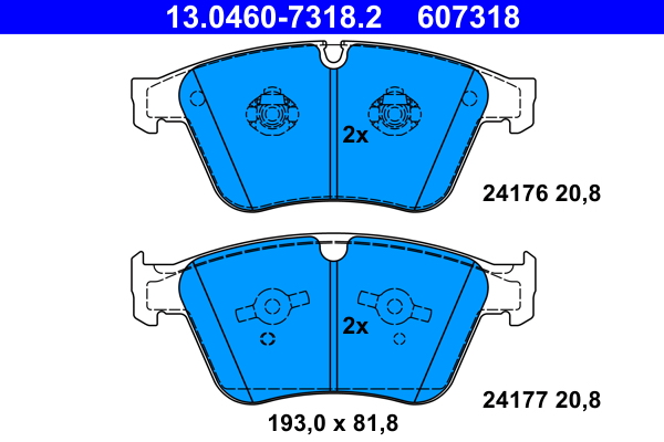 ATE Remblokset 13.0460-7318.2