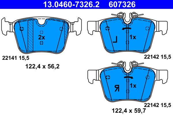 ATE Remblokset 13.0460-7326.2