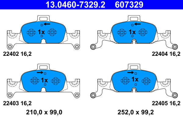 ATE Remblokset 13.0460-7329.2