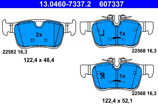 ATE Remblokset 13.0460-7337.2