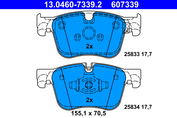 ATE Remblokset 13.0460-7339.2