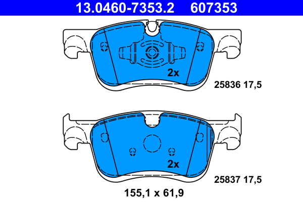 Remblokset ATE 13.0460-7353.2