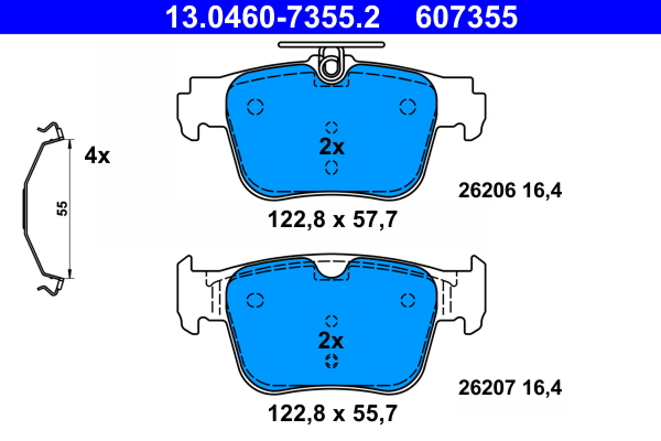 Remblokset ATE 13.0460-7355.2