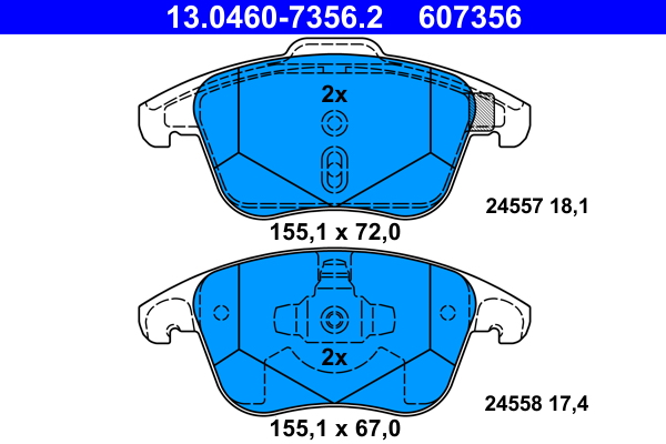 Remblokset ATE 13.0460-7356.2