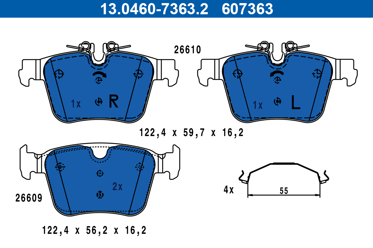 Remblokset ATE 13.0460-7363.2