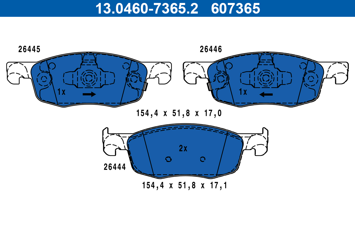 Remblokset ATE 13.0460-7365.2