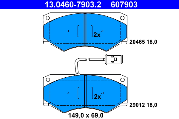 ATE Remblokset 13.0460-7903.2