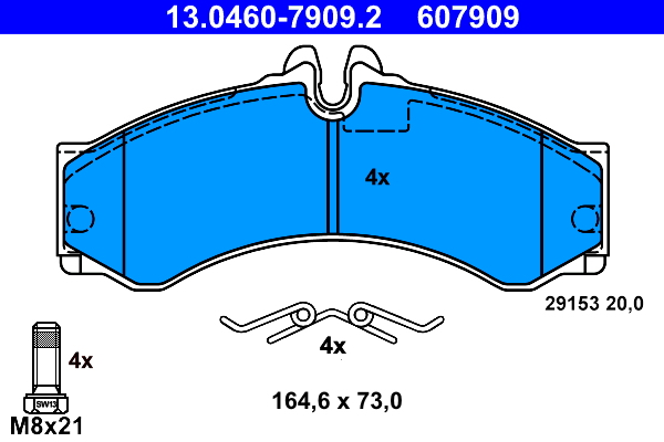 ATE Remblokset 13.0460-7909.2